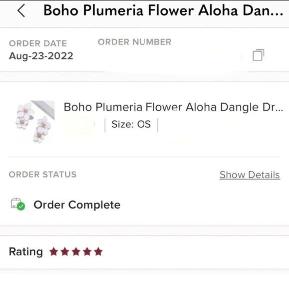 Boho Plumeria Flower Aloha Dangle Drop Statement Earrings Red II - Picture 10 of 12